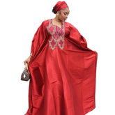 Luxury African Boubou Dress for Women – Rich Embroidery & Elegant Design